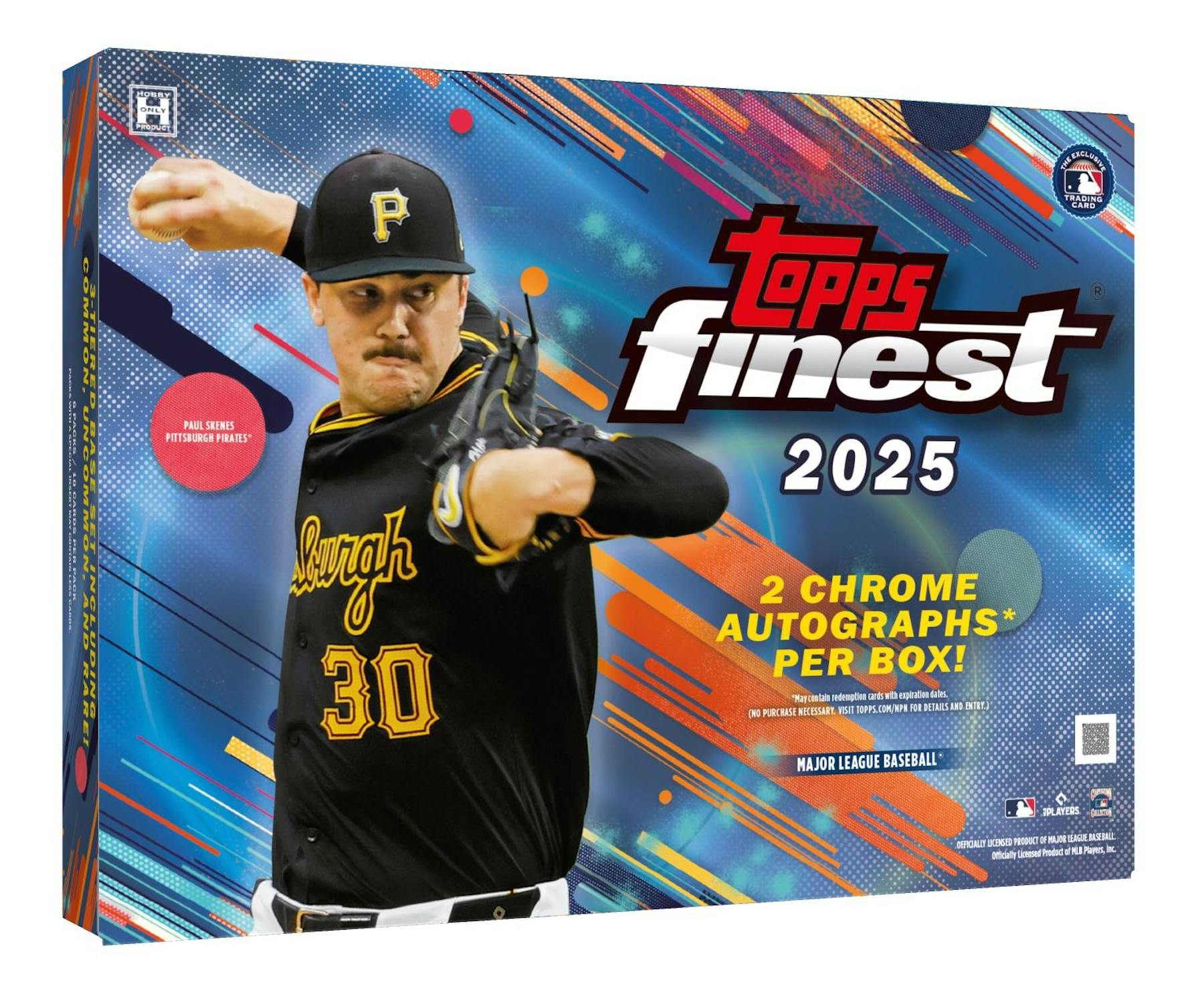 2025 Topps Finest Baseball Hobby Box (2 Chrome Autos) - Sports Collectibles