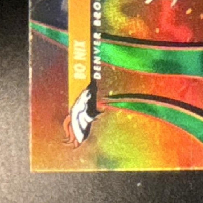 2025 Topps Finest Bo Nix Torchers Green Refractor /75 #T-15 Denver Broncos - Sports Cards