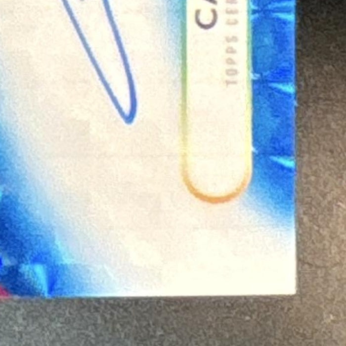 2025 Topps Finest Cam Ward Rookie Auto Blue Geometric Refractor 57/99 Titans RC - Sports Cards