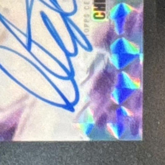 2025 Topps Finest Christian Okoye Greats Auto Orange Geometric /25 Chiefs - Sports Cards