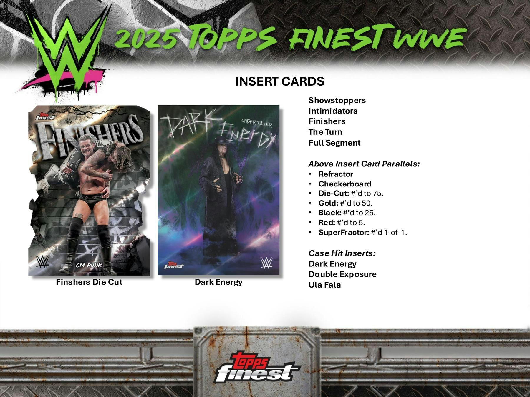 2025 Topps Finest WWE Hobby Box (2 Autos) - Hobby Box
