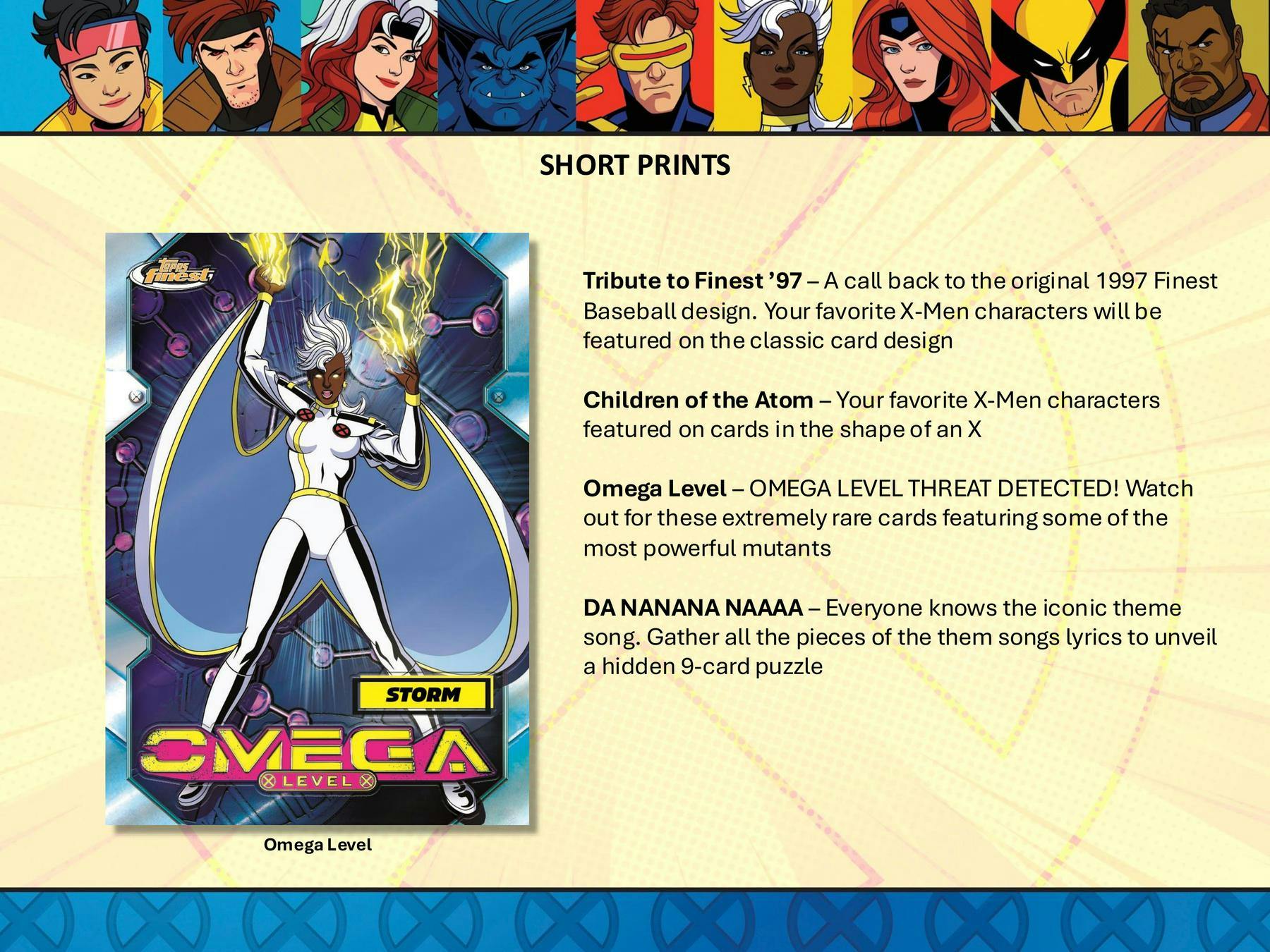 2025 Topps Finest X Men ’97 Hobby Box Trading Cards