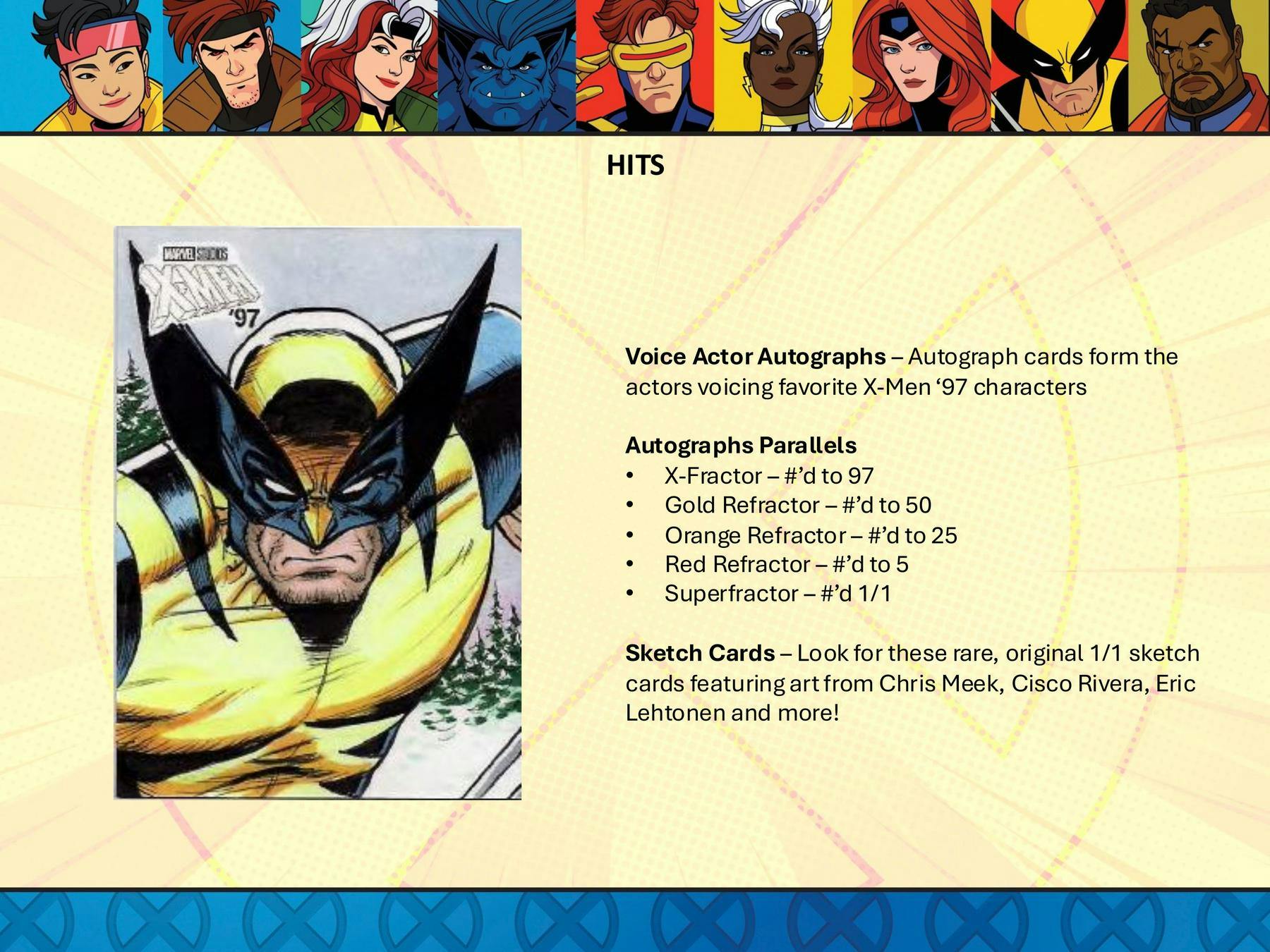 2025 Topps Finest X Men ’97 Hobby Box Trading Cards