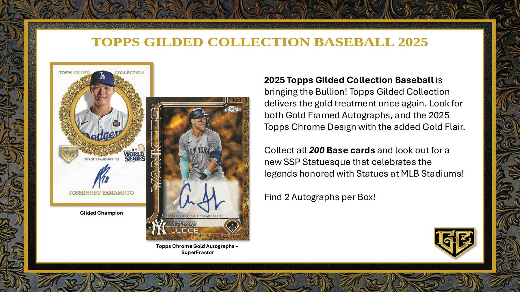 2025 Topps Gilded Collection Baseball Hobby Box - Sports Collectibles