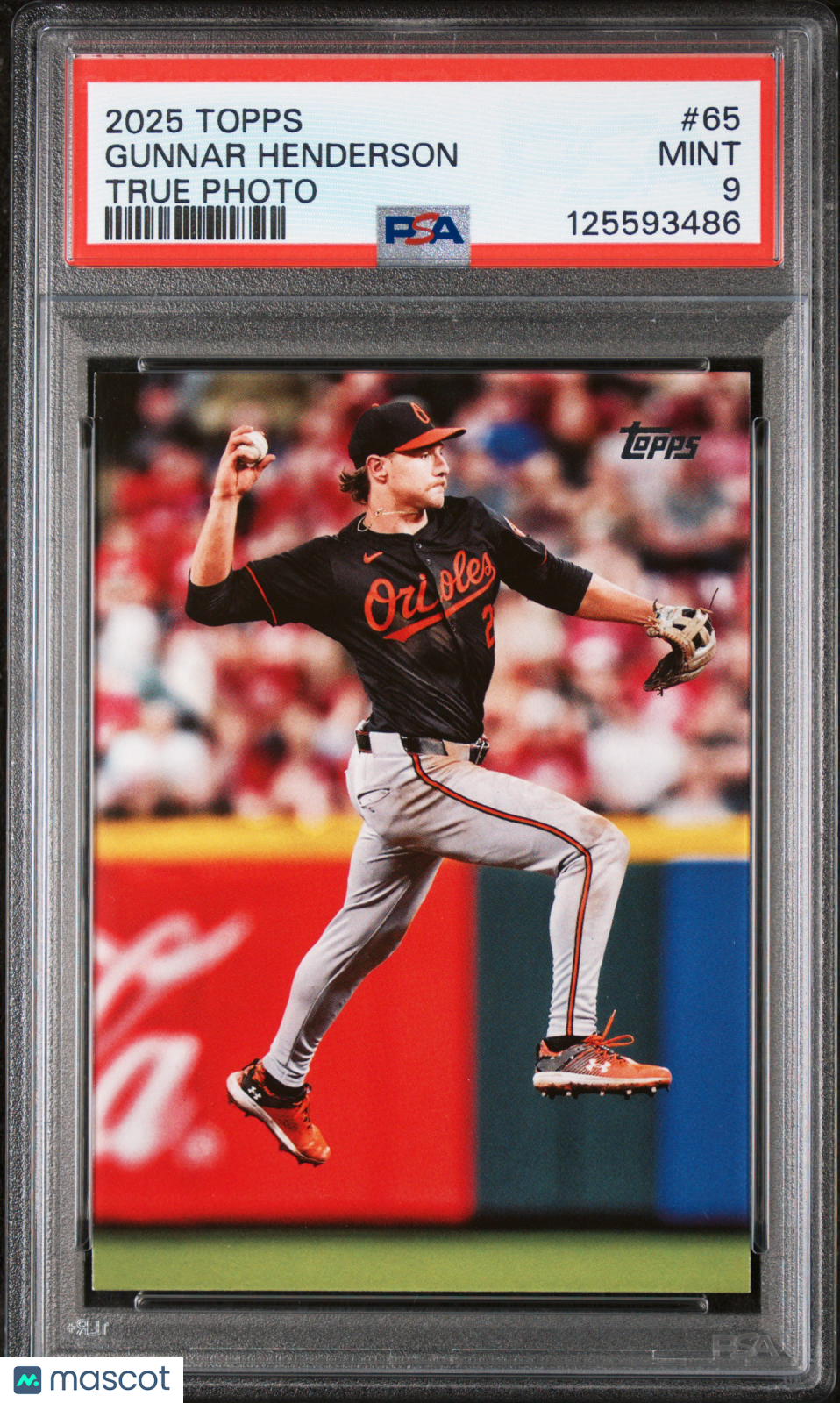 2025 Topps Gunnar Henderson True Photo #65 PSA 9 - Graded Sports Cards