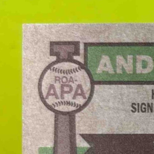 2025 Topps Heritage Andy Pages Real One Auto #ROA APA Los Angeles Dodgers Sports Cards