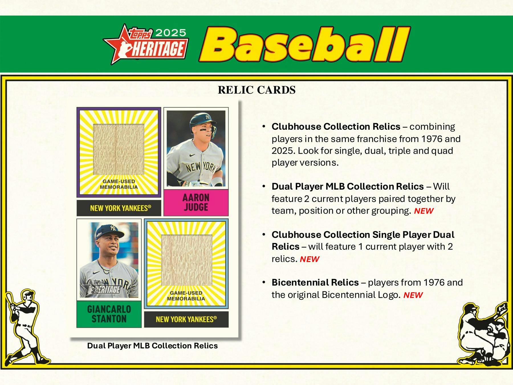 2025 Topps Heritage Baseball Blaster Box (Dark Green Bordered) - MLB hobby