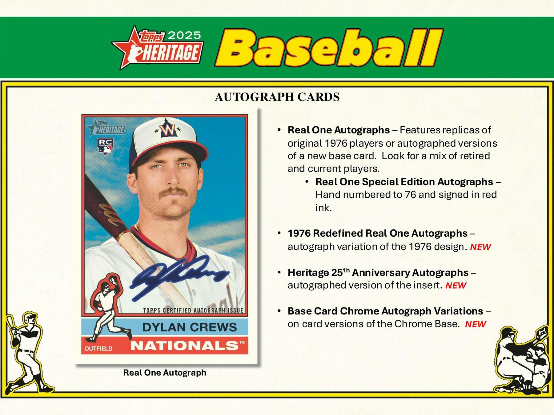 2025 Topps Heritage Baseball Blaster Box (Dark Green Bordered) - MLB hobby