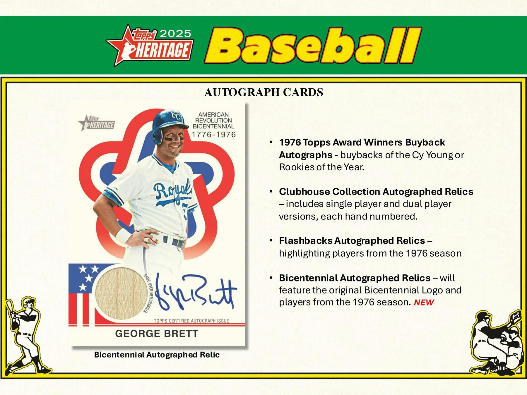 2025 Topps Heritage Baseball Hobby Box (1 Auto or Relic) - MLB hobby