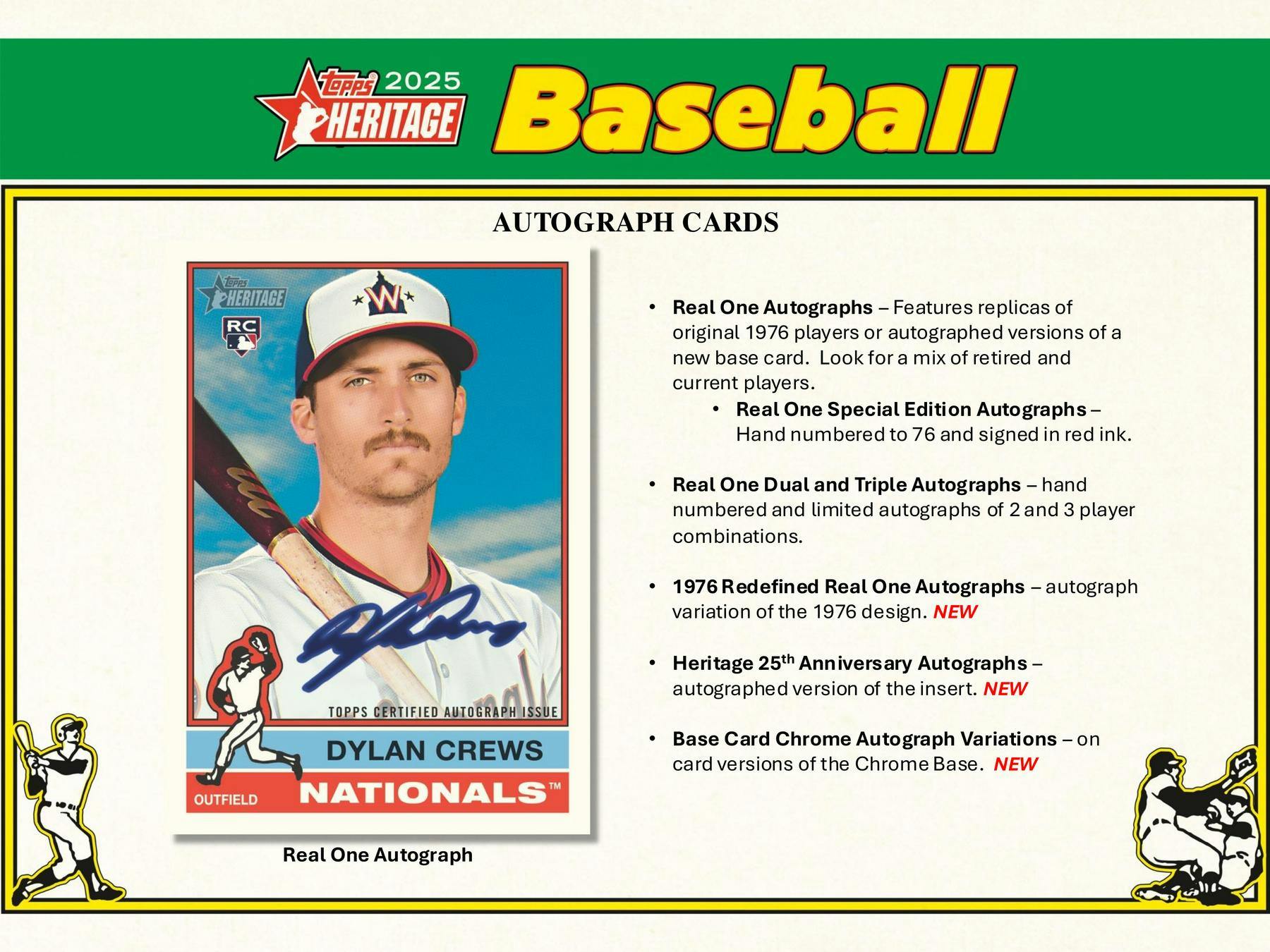 2025 Topps Heritage Baseball Hobby Box (1 Auto