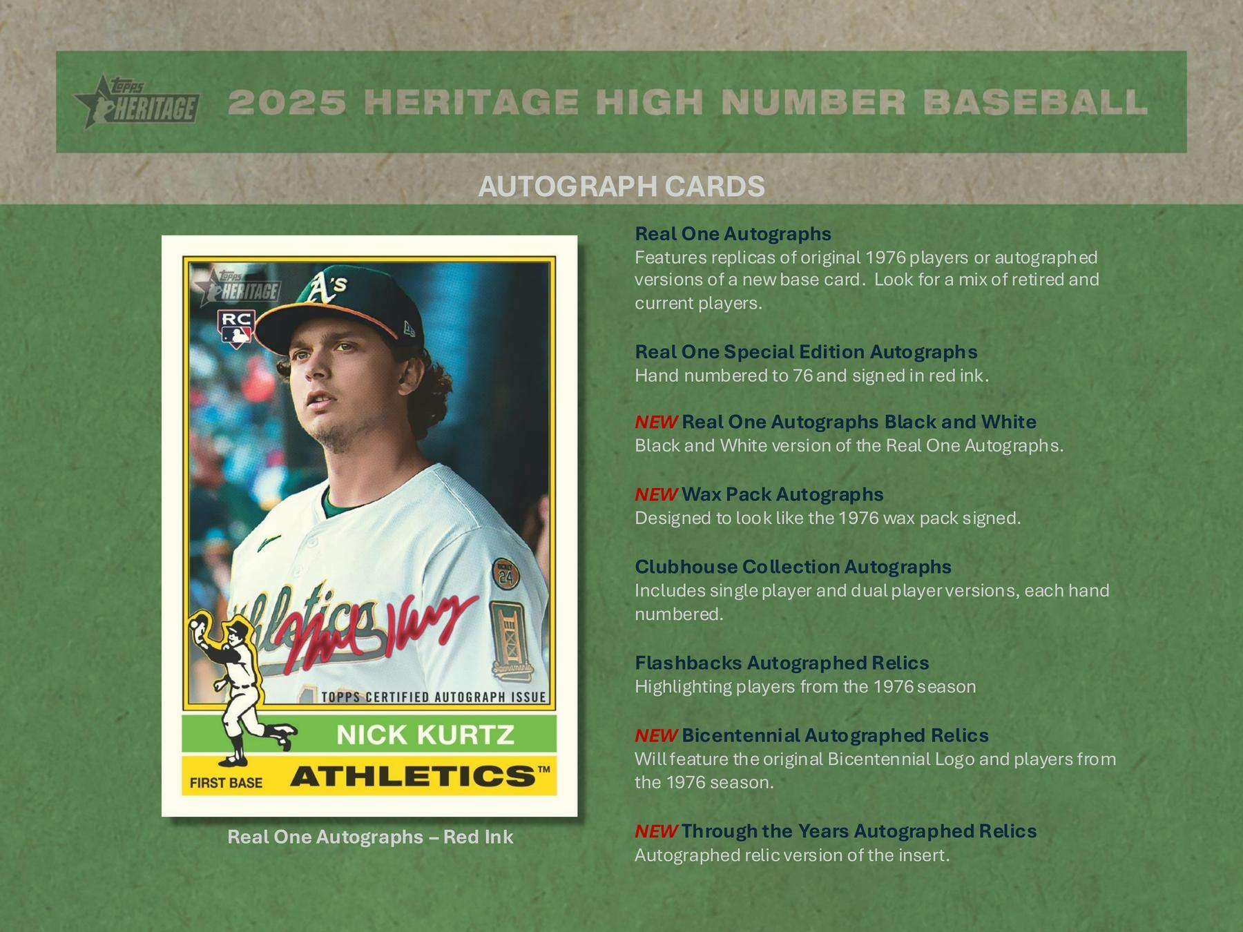 2025 Topps Heritage High Number Baseball Hobby Box (1 Auto or Relic) DEC 17th - MLB hobby