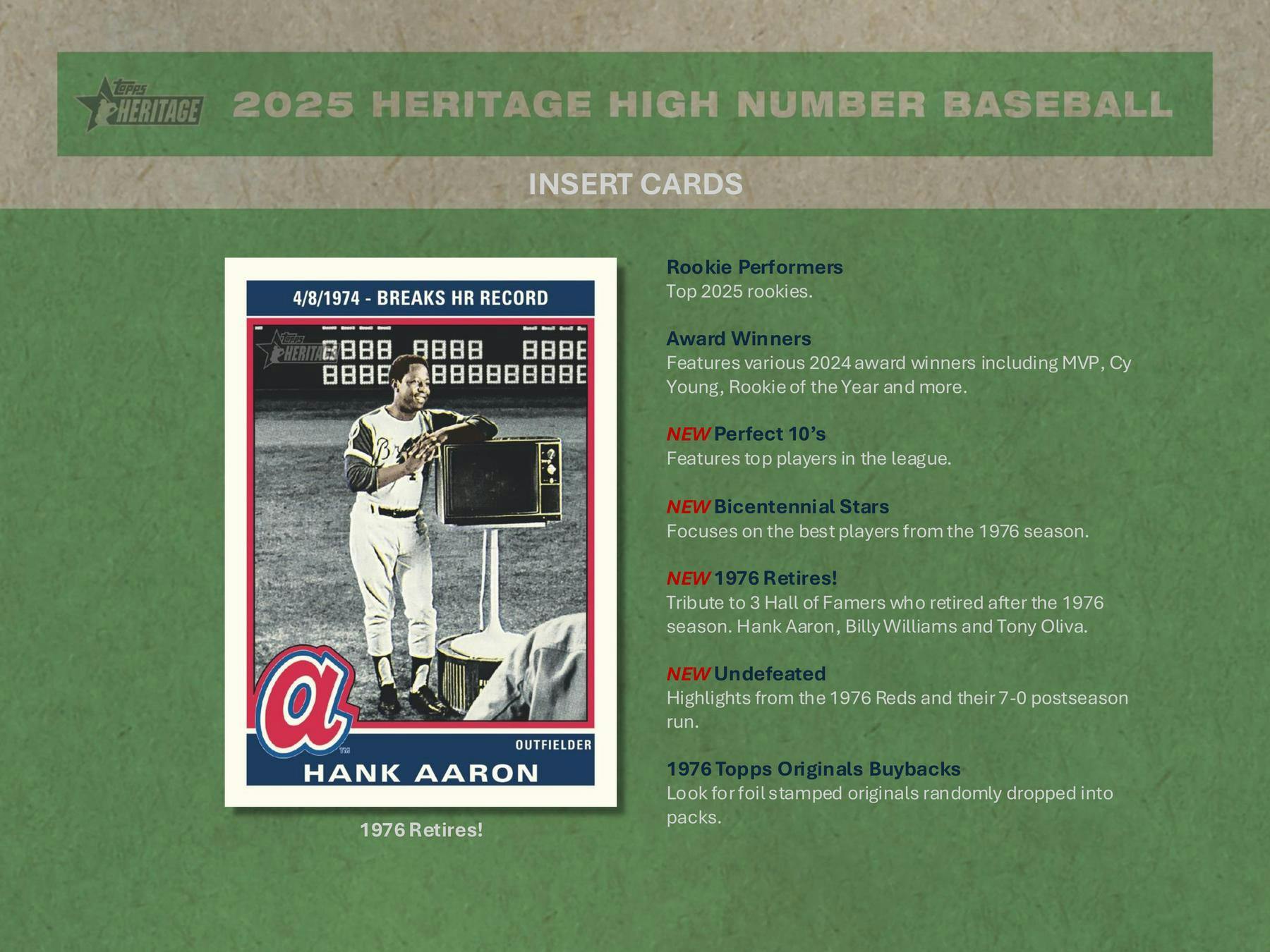 2025 Topps Heritage High Number Baseball Hobby Box (1 Auto or Relic) DEC 17th - MLB hobby