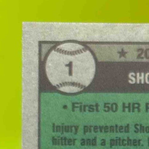 2025 Topps Heritage Shohei Ohtani Chrome Aqua Sparkle Refractor #1 Dodgers - Sports Cards