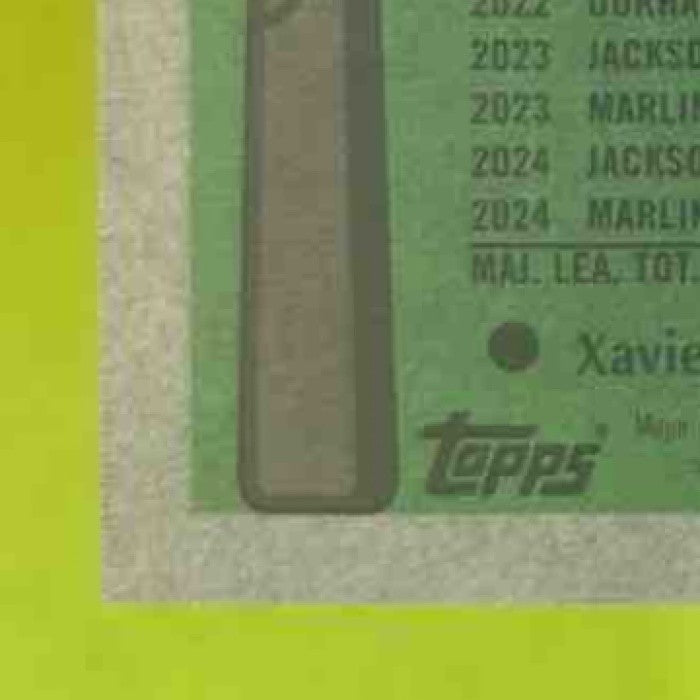 2025 Topps Heritage Xavier Edwards Chrome Burgundy Refractor #368 Miami Marlins - Sports Cards