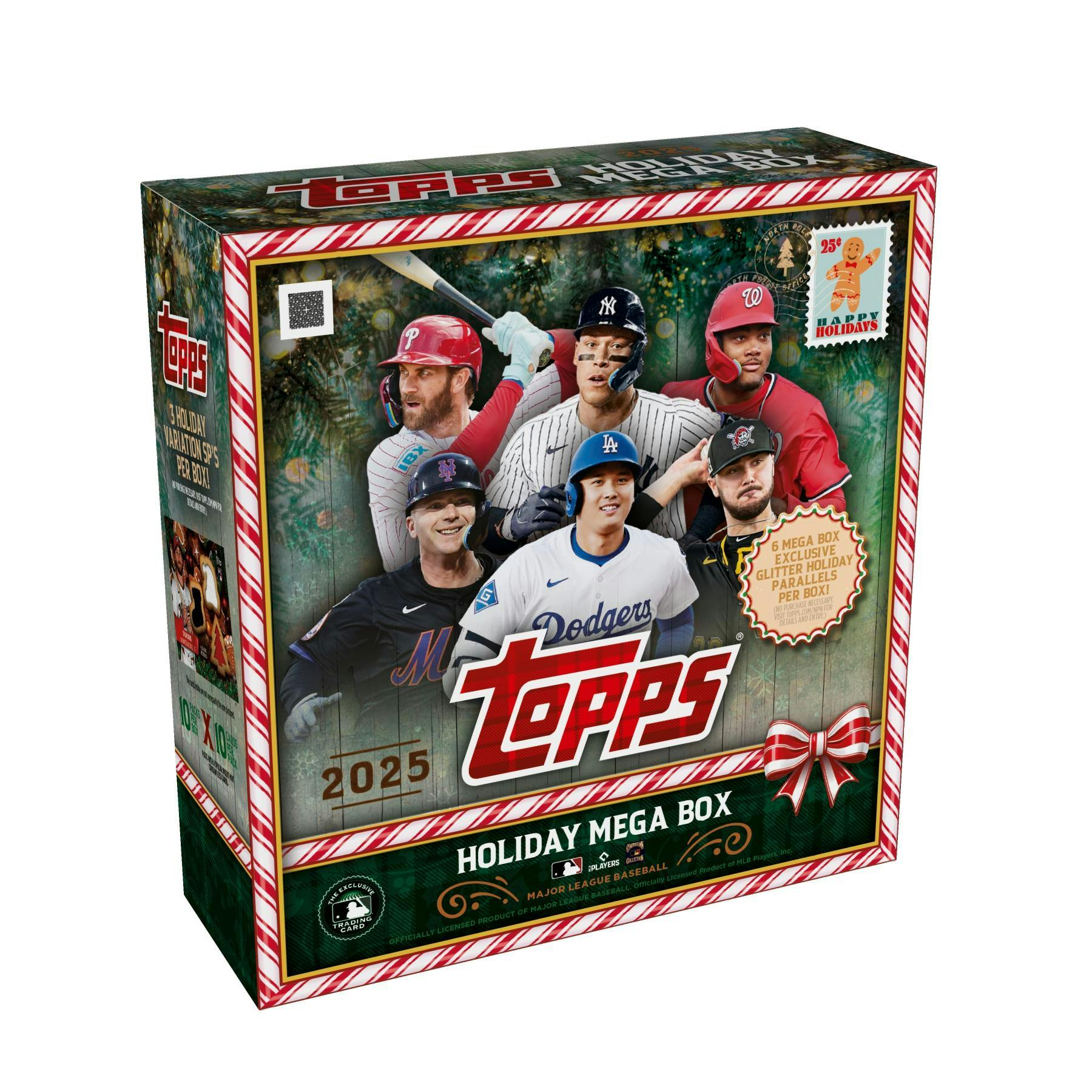 2025 Topps Holiday Baseball Mega Box (Autograph Relic or Chrome Variation) Christmas - MLB Hobby Box