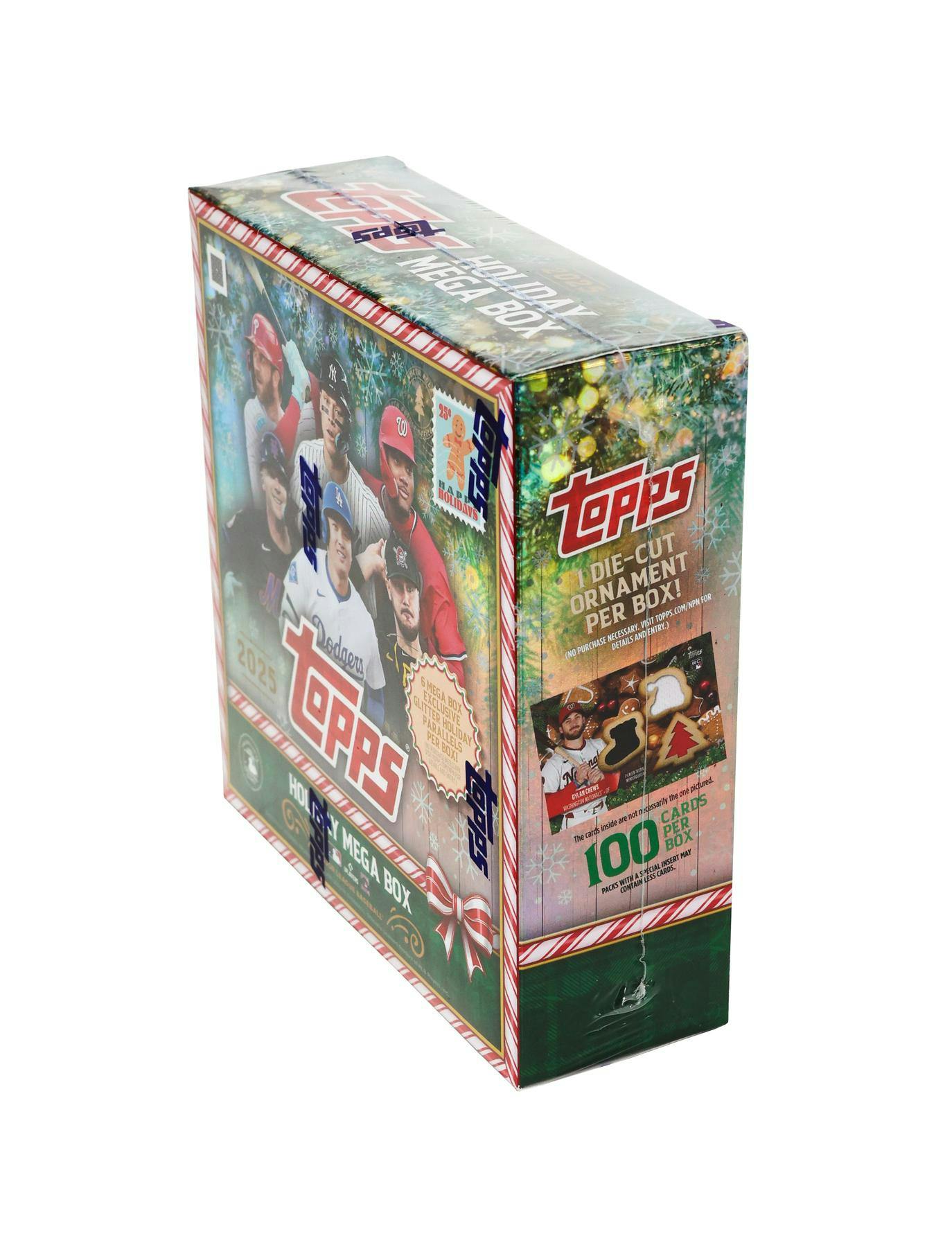 2025 Topps Holiday Baseball Mega Box (Autograph Relic or Chrome Variation) Christmas - MLB Hobby Box