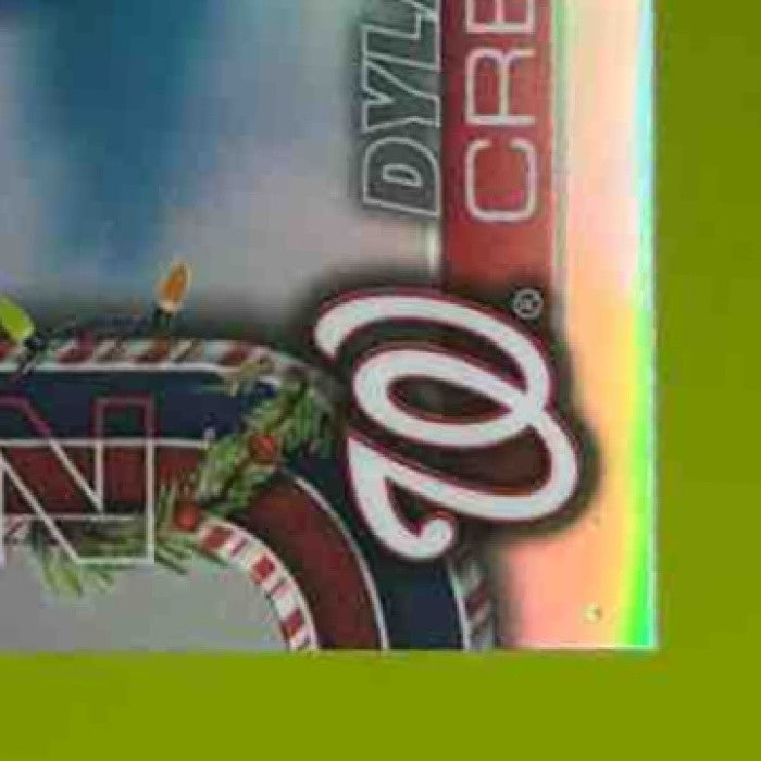 2025 Topps Holiday Dylan Crews Chrome Refractor /499 #HC46 RC Nationals - Sports Cards