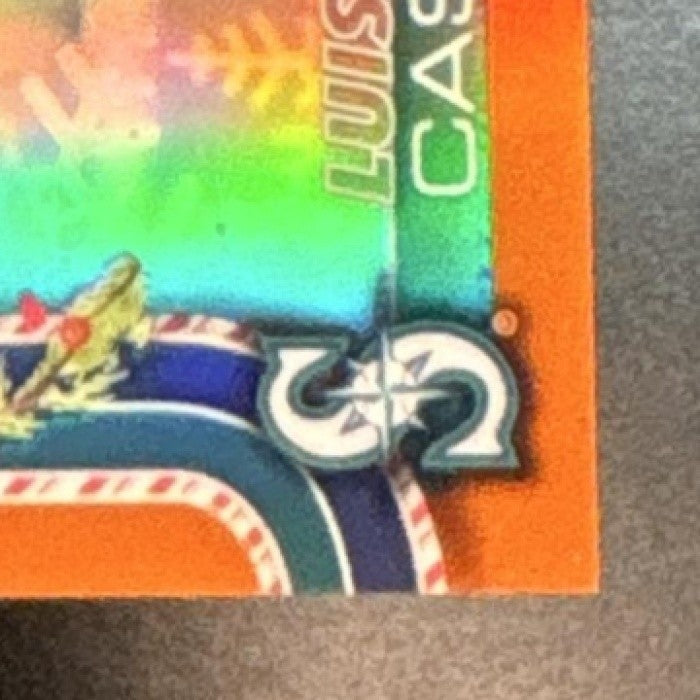 2025 Topps Holiday Luis Castillo Chrome Orange /25 #HC152 Seattle Mariners - Sports Cards