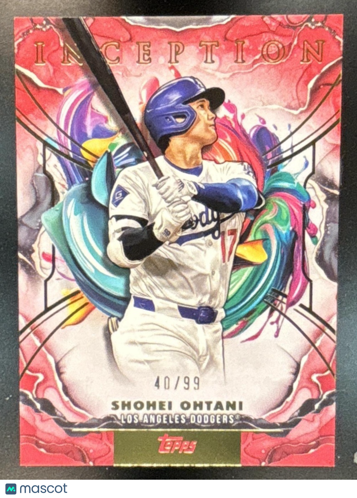 2025 Topps Inception Shohei Ohtani Red 40/99 #69 Los Angeles Dodgers - Sports Cards