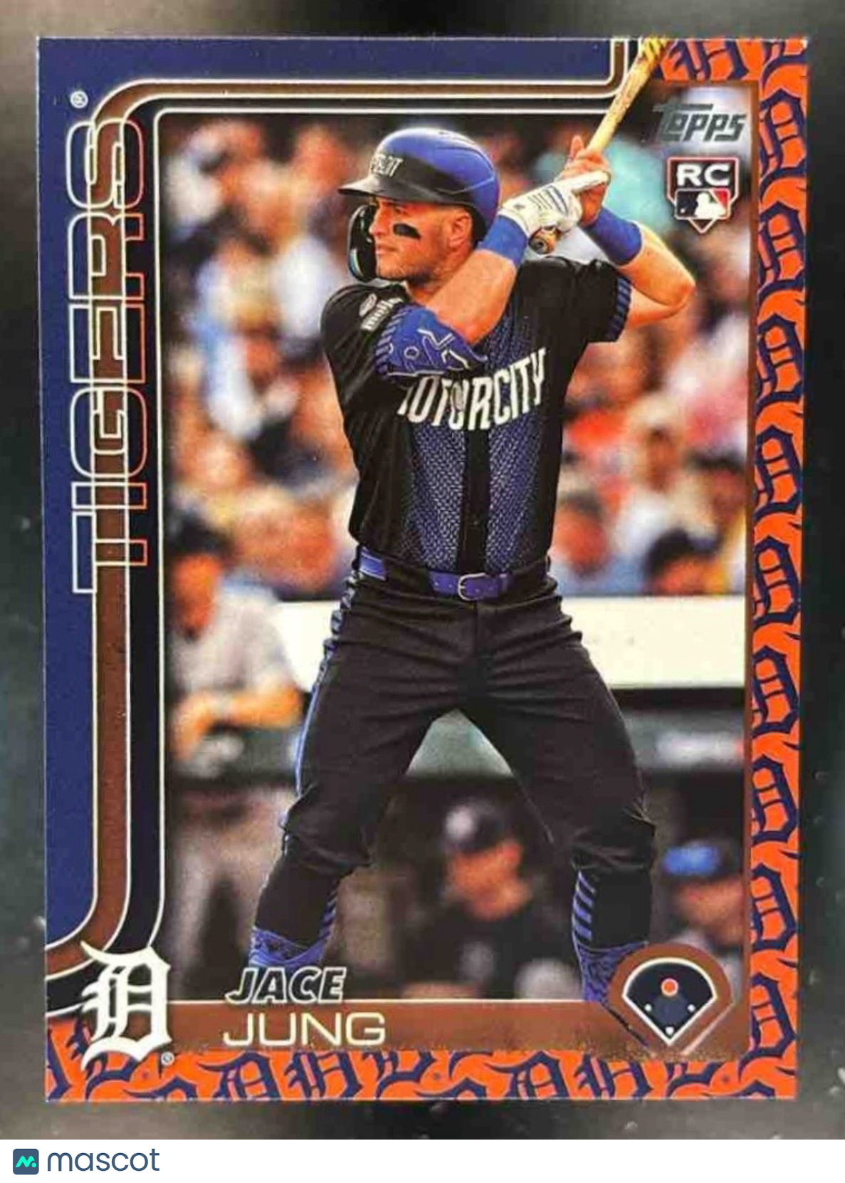 2025 Topps Jace Jung Team Color Border Variation #80 RC Detroit Tigers - Sports Cards