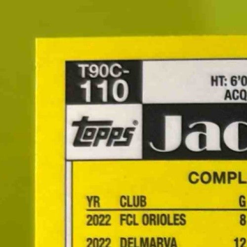 2025 Topps Jackson Holliday 1990 Chrome Silver Pack #T90C-110 Baltimore Orioles - Sports Cards