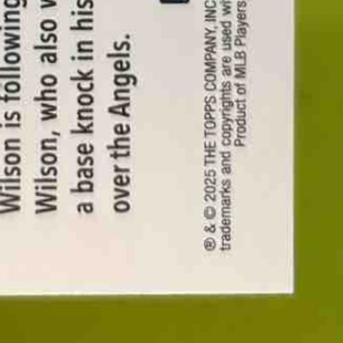 2025 Topps Jacob Wilson Gold 500/2025 #314 RC Oakland Athletics - Sports Cards