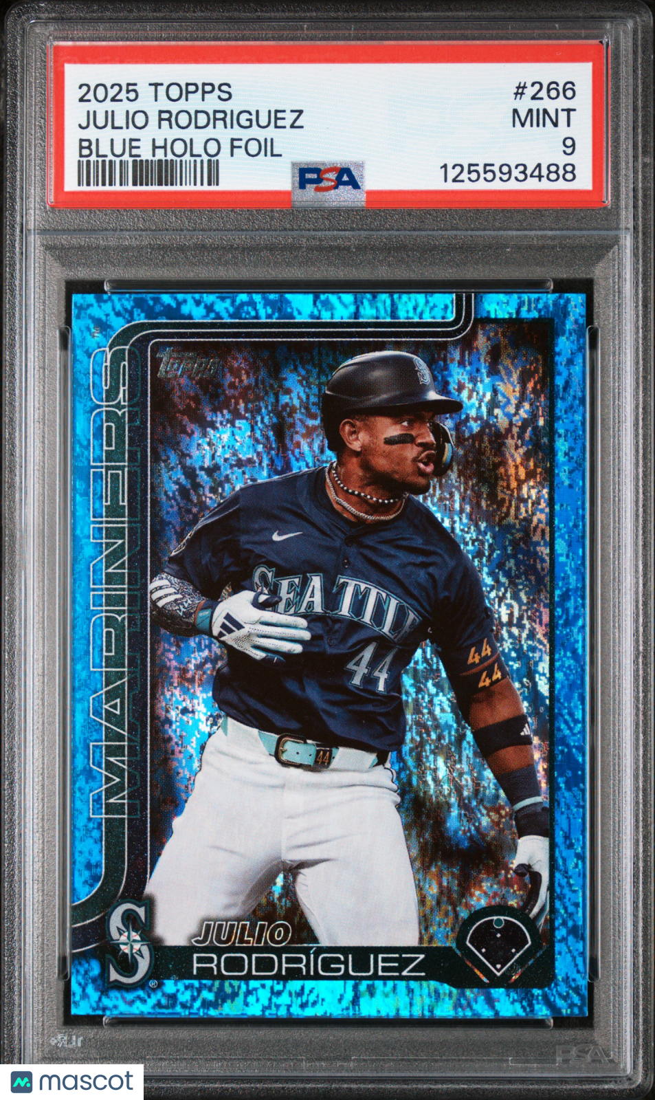 2025 Topps Julio Rodriguez Blue Holo Foil /150 #266 PSA 9 MINT - Graded Sports Cards