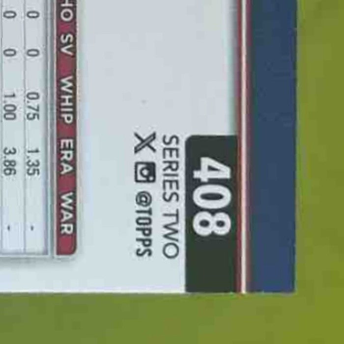 2025 Topps Kumar Rocker #408 RC Texas Rangers - Sports Cards