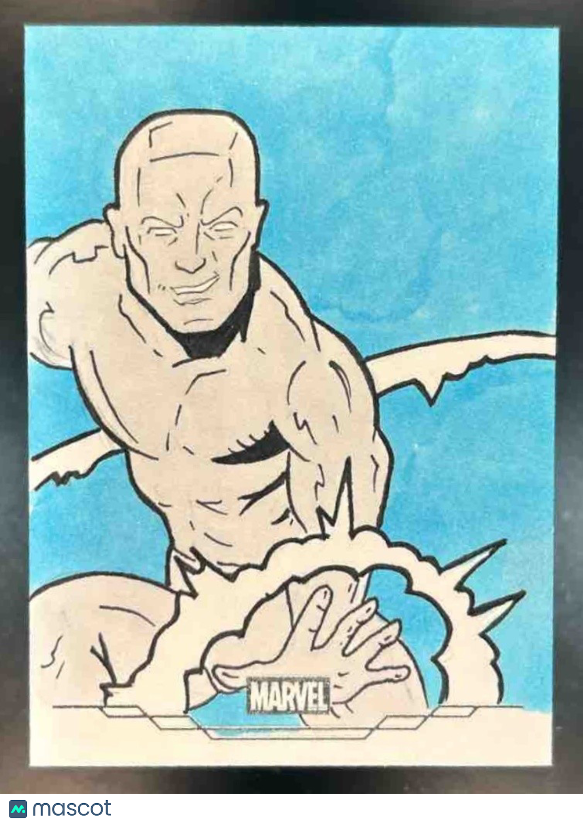 2025 Topps Marvel Heroes 1975 Golden Anniversary Iceman Sketch Eric Mueller 1/1 - Non-Sports Cards