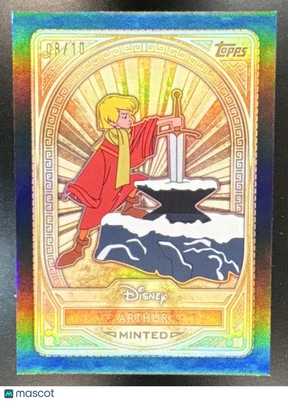 2025 Topps Mint Disney Arthur Gold Black Foil /10 #98 The Sword in the Stone - Non-Sports Cards