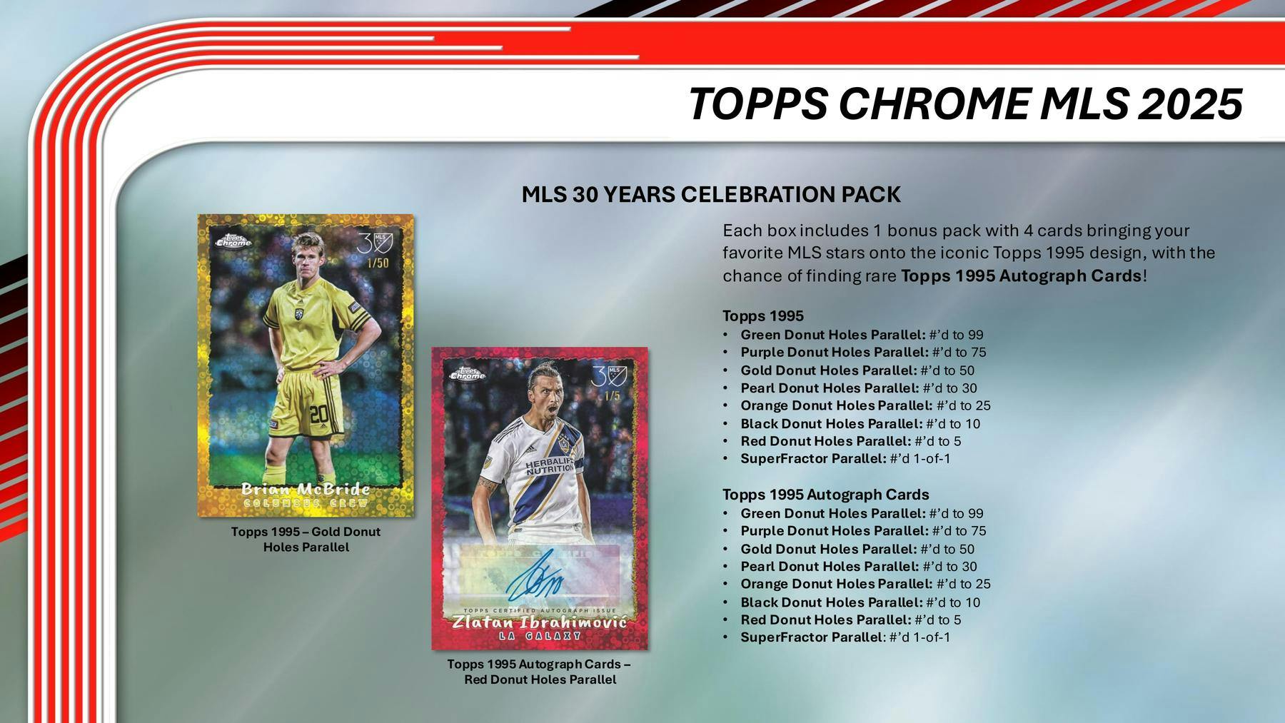 2025 Topps MLS Major League Soccer Chrome Hobby Box (2 Autos) - Sports Collectibles