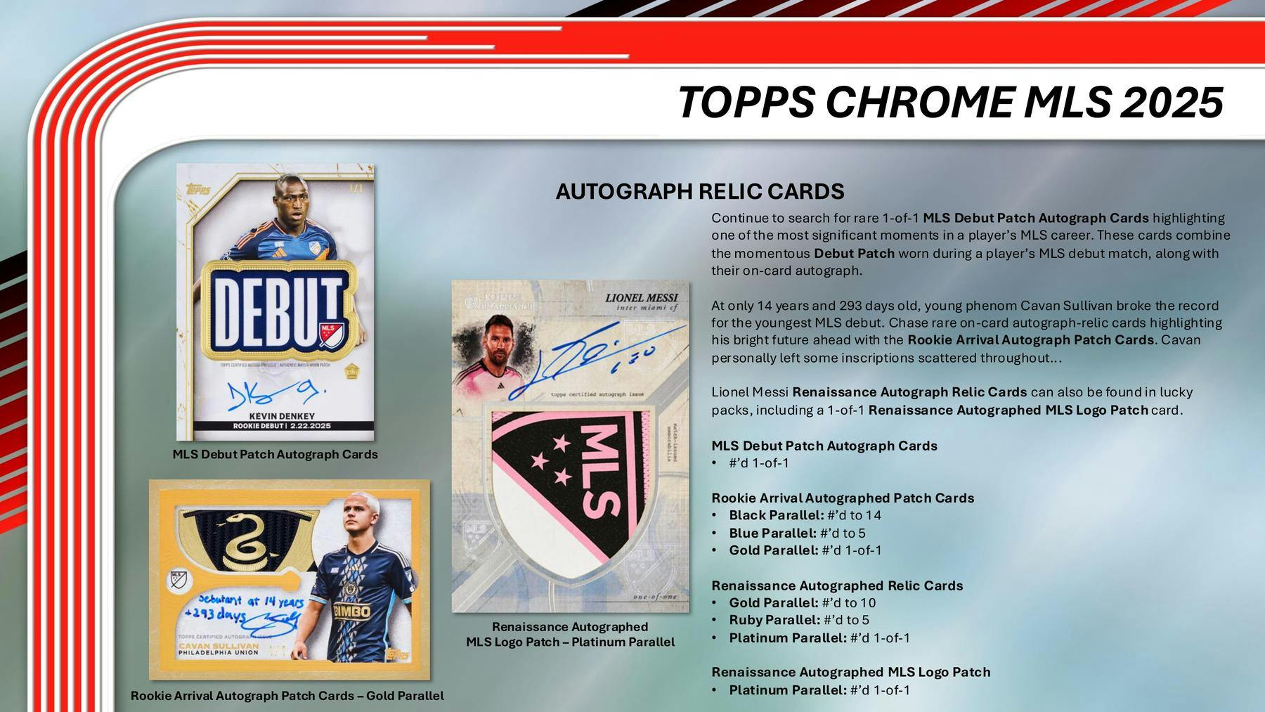 2025 Topps MLS Major League Soccer Chrome Hobby Box (2 Autos) - Sports Collectibles