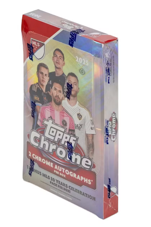 2025 Topps MLS Major League Soccer Chrome Hobby Box (2 Autos) - Sports Collectibles