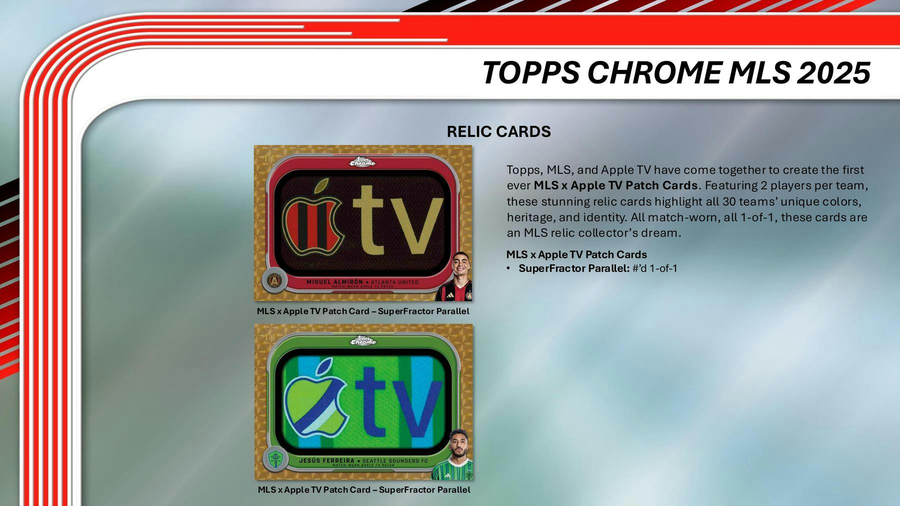 2025 Topps MLS Major League Soccer Chrome Hobby Box (2 Autos) - Sports Collectibles