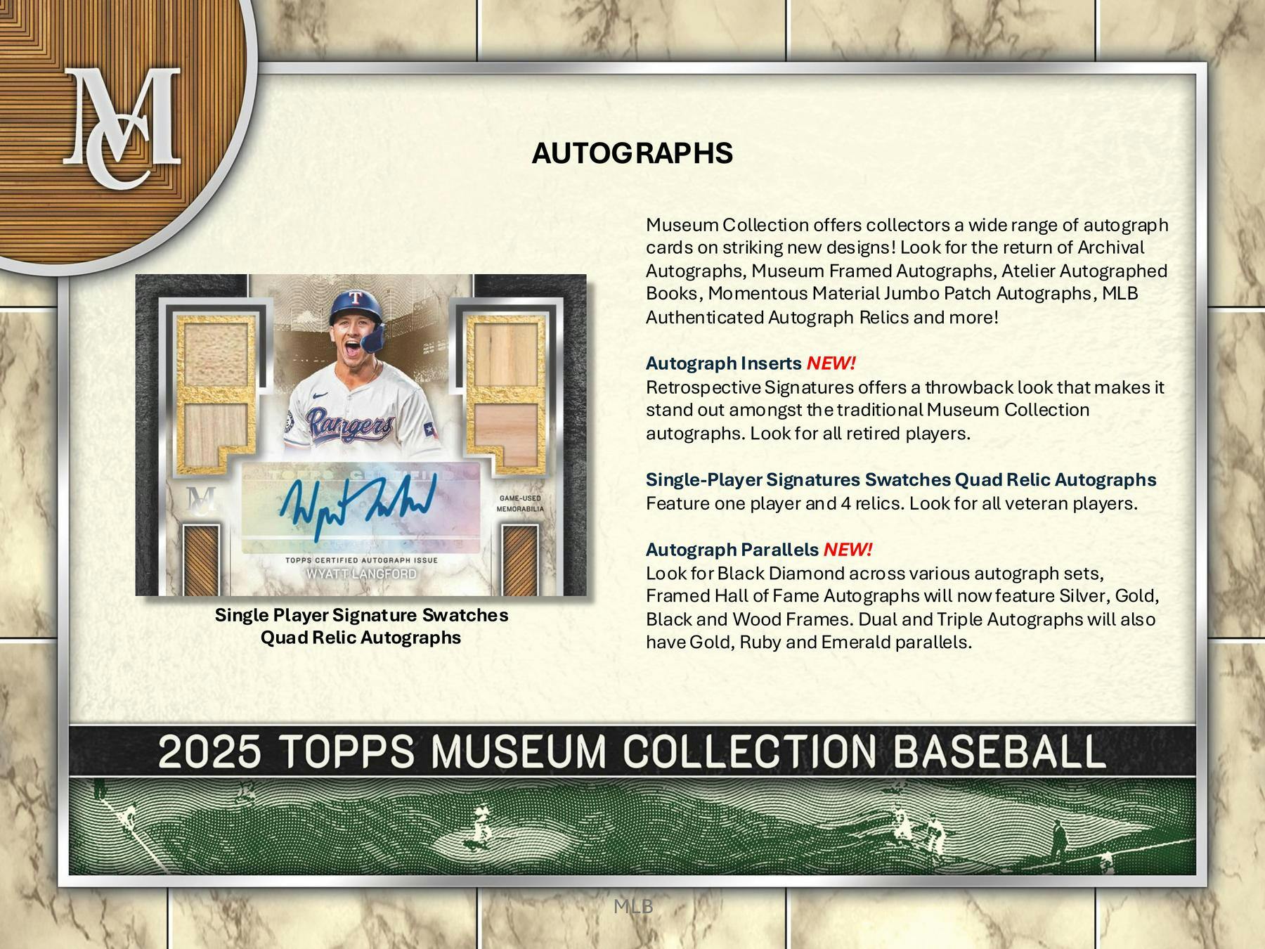 2025 Topps Museum Collection Baseball Hobby Box (3 Hits) - MLB Hobby Box