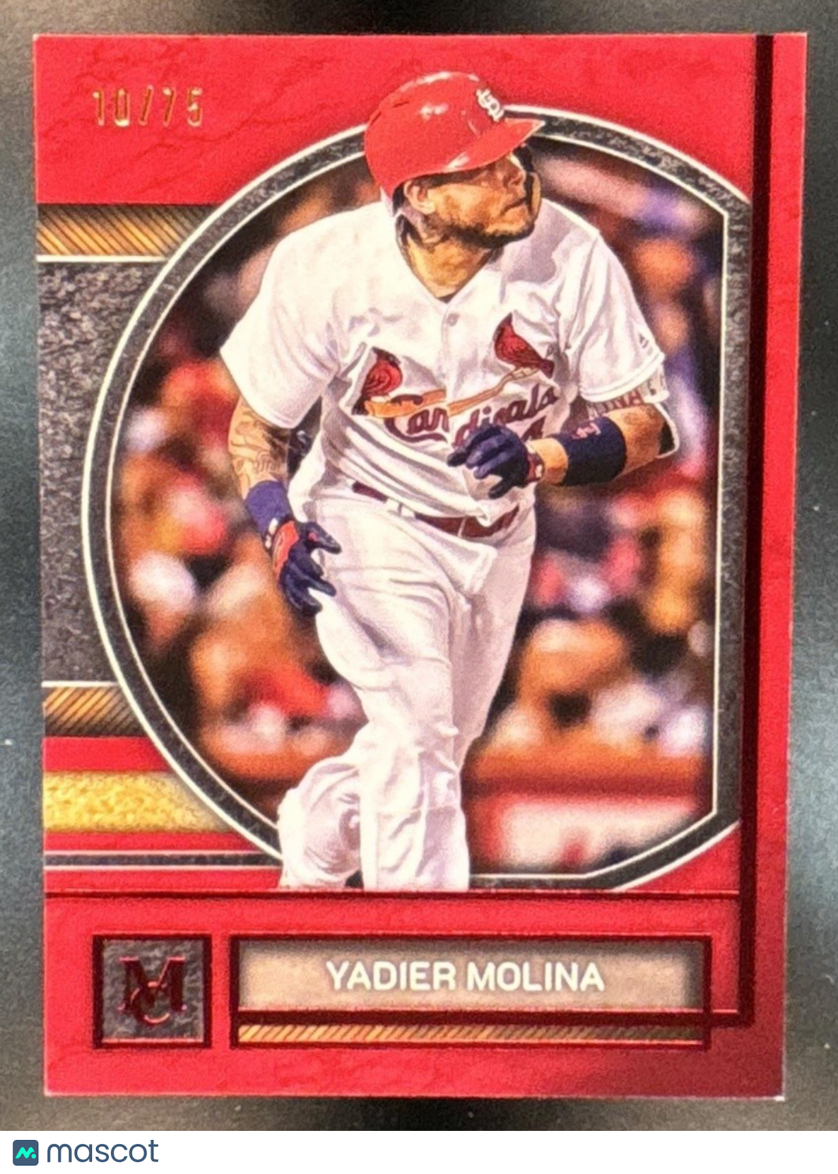 2025 Topps Museum Collection Yadier Molina Ruby /75 #46 St. Louis Cardinals - Sports Cards