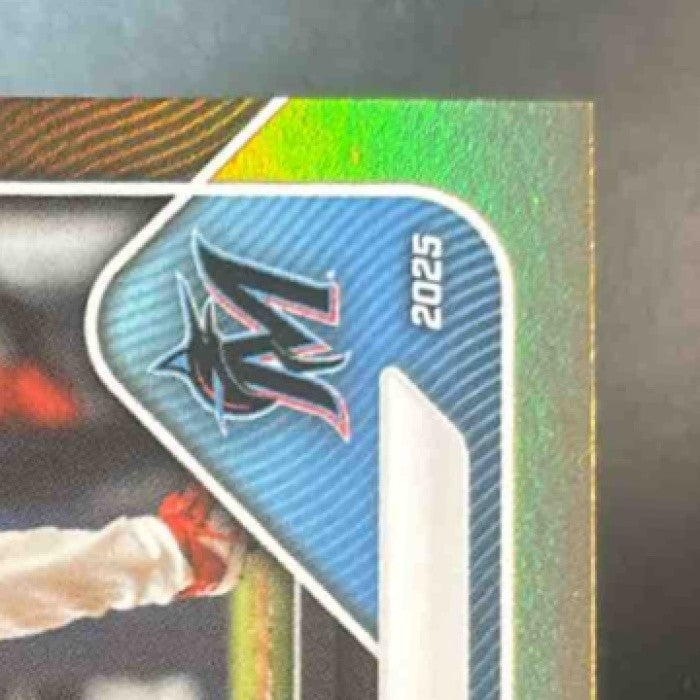 2025 Topps Now Rookie Cup Jakob Marsee Gold Foil 18/50 #RC-8 Miami Marlins - Sports Cards