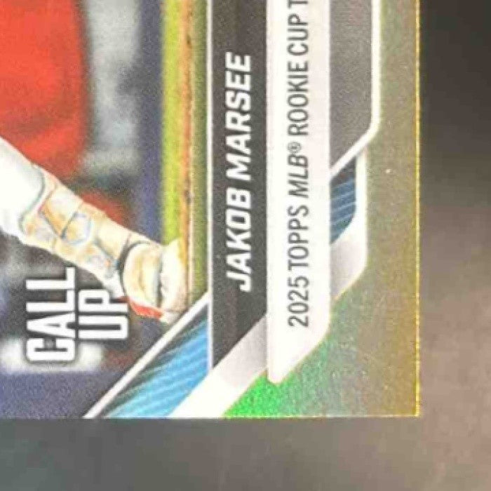 2025 Topps Now Rookie Cup Jakob Marsee Gold Foil 18/50 #RC-8 Miami Marlins - Sports Cards