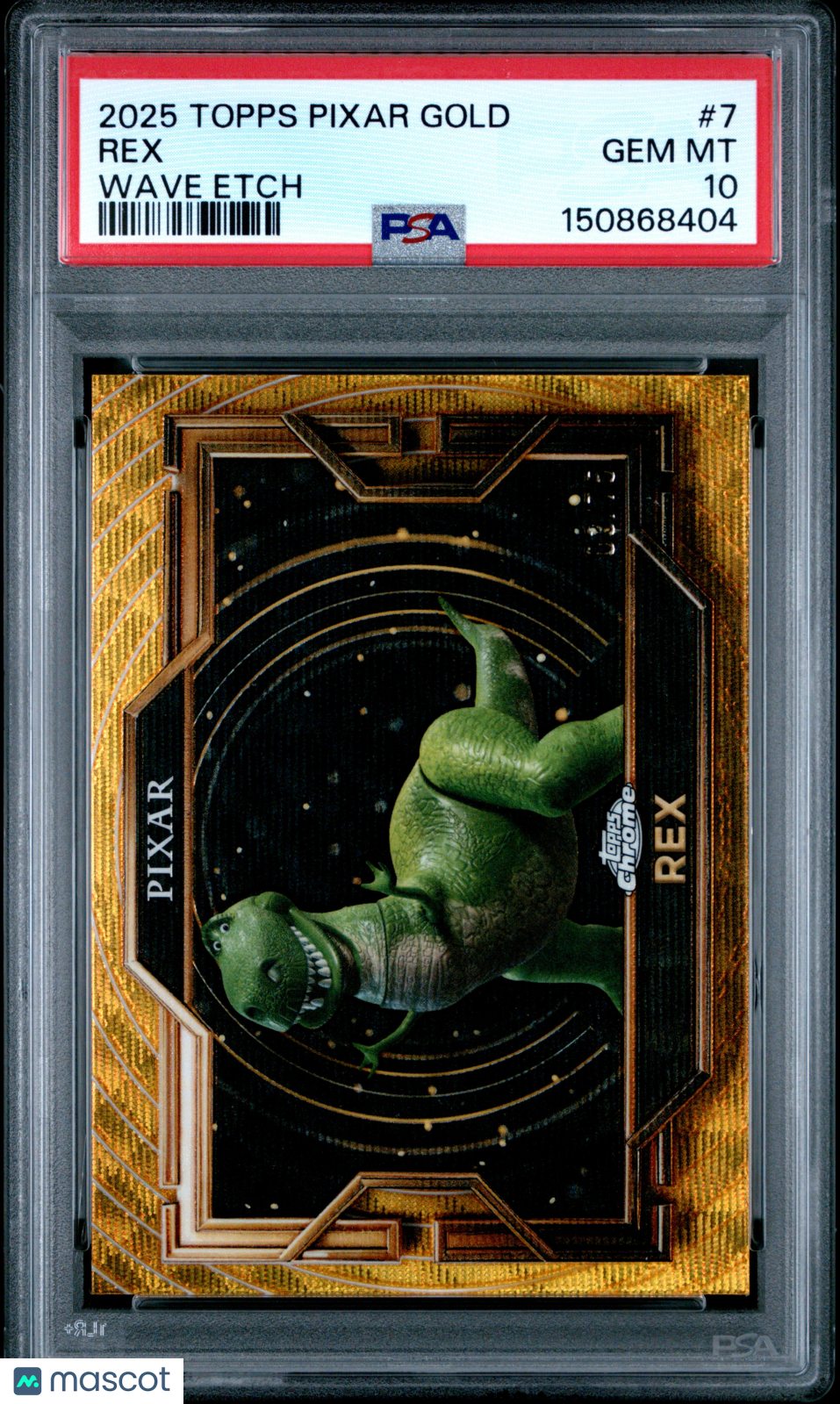 2025 Topps Pixar Gold Rex #7 PSA 10 - Graded Non-Sports Cards