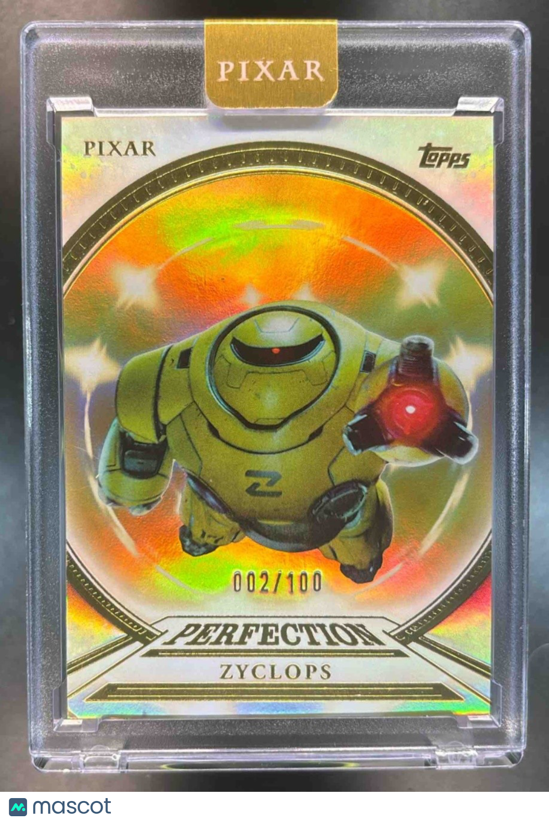 2025 Topps Pixar Gold Zyclops Perfection Encased 2/100 #PP-92 - Non-Sports Cards