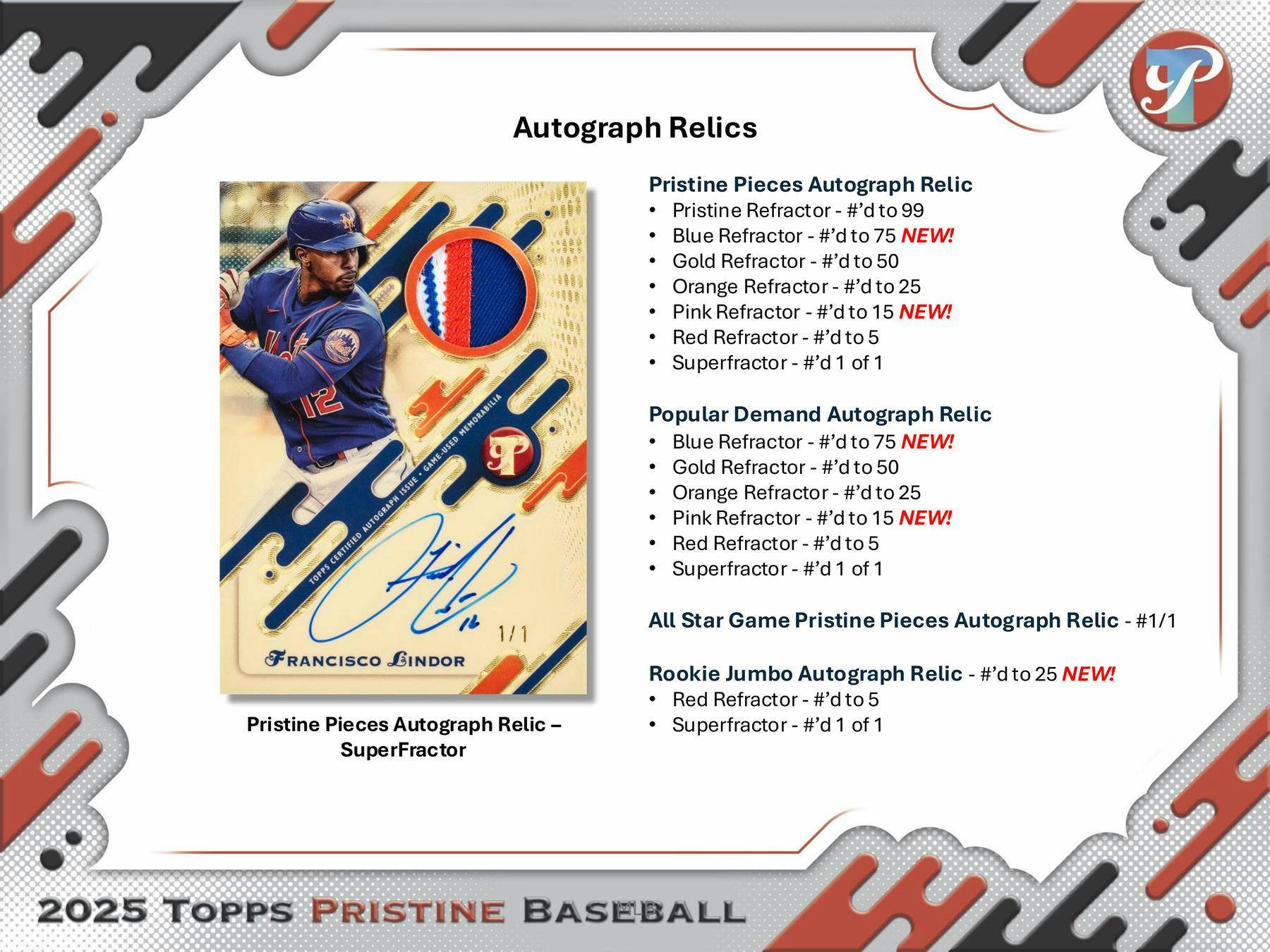 2025 Topps Pristine Baseball Hobby Box - MLB Hobby Box