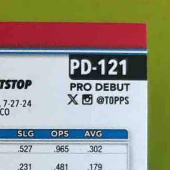 2025 Topps Pro Debut Jared Serna Purple Foil /299 Jacksonville Jumbo Shrimp - Sports Cards