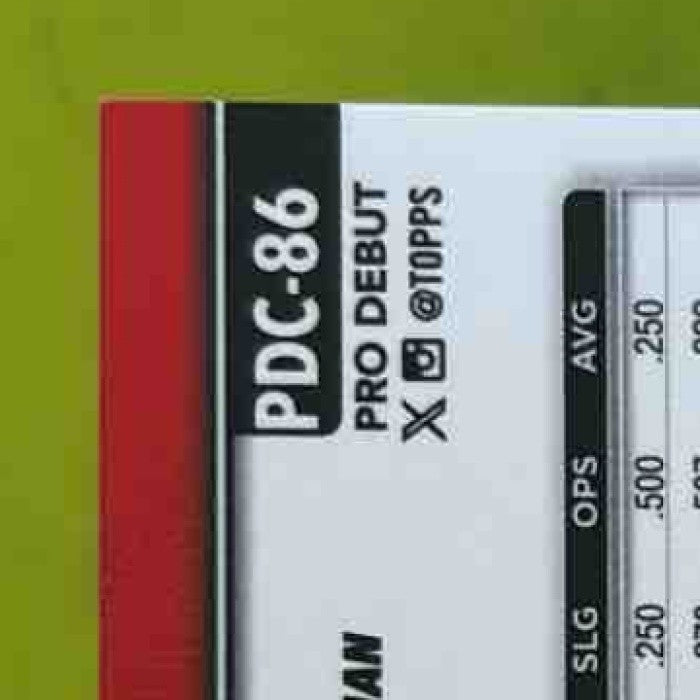 2025 Topps Pro Debut Rikuu Nishida Chrome Auto Green /99 Birmingham Barons - Sports Cards