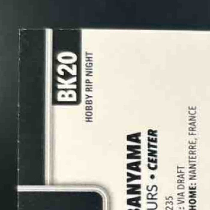 2025 Topps Rip Night Victor Wembanyama Blue San Antonio Spurs SSP #BK-20 - Sports Cards