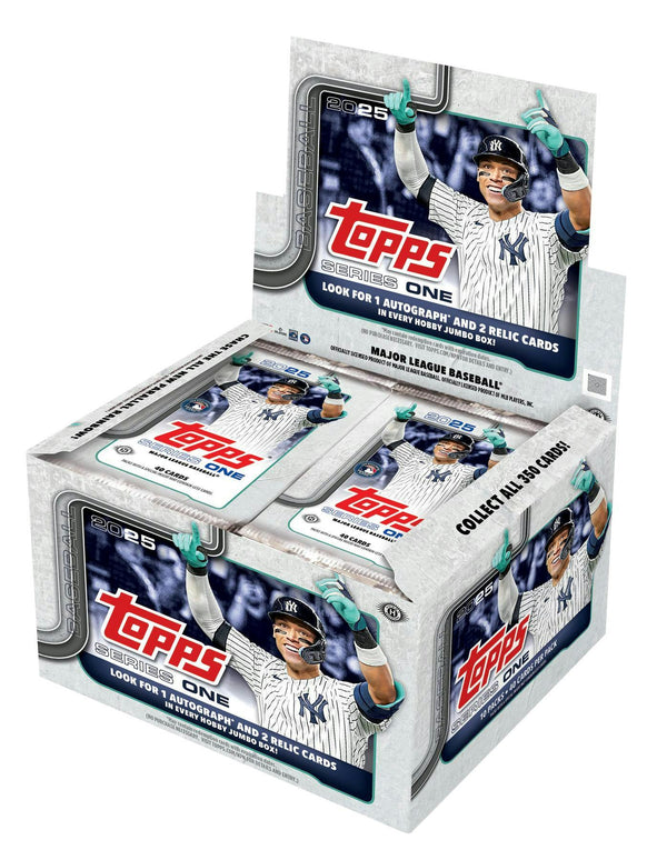 2025 Topps Series 1 MLB Baseball Hobby Jumbo Box (3 Hits / 2 Silver Packs)