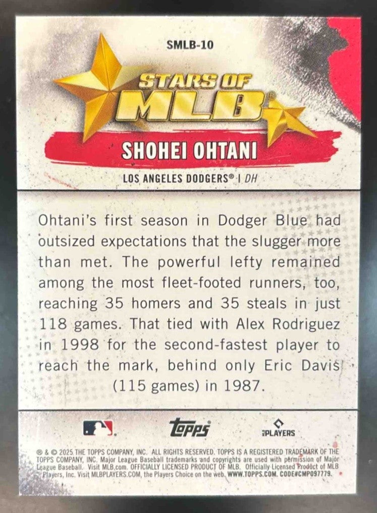 2025 Topps Shohei Ohtani Stars of MLB Los Angeles Dodgers - Sports Cards