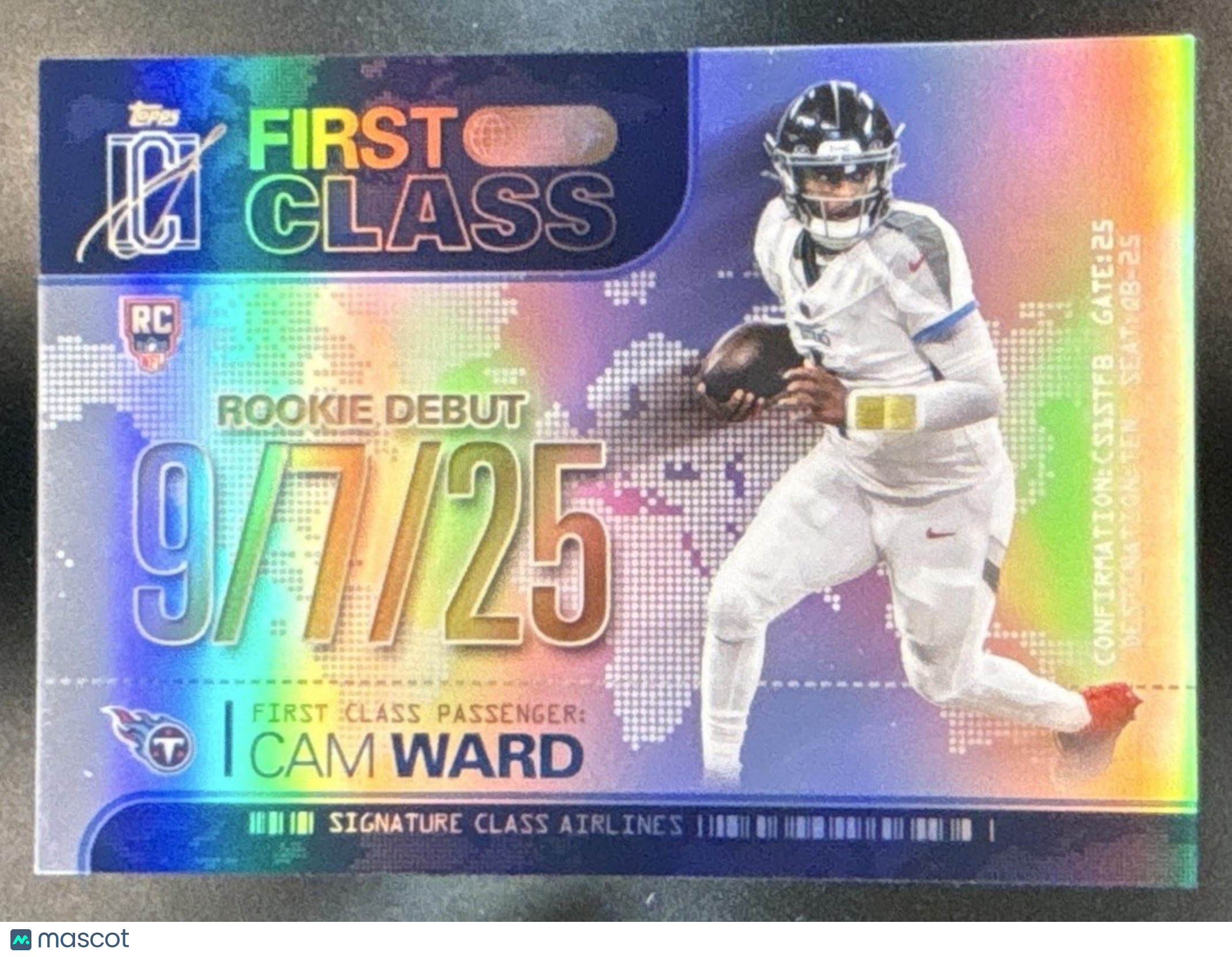 2025 Topps Signature Class Cam Ward First #FC-1 RC SSP Tennessee Titans - Sports Cards
