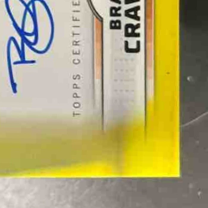 2025 Topps Stadium Club Brandon Crawford Auto Yellow Foil San Francisco Giants - Sports Cards