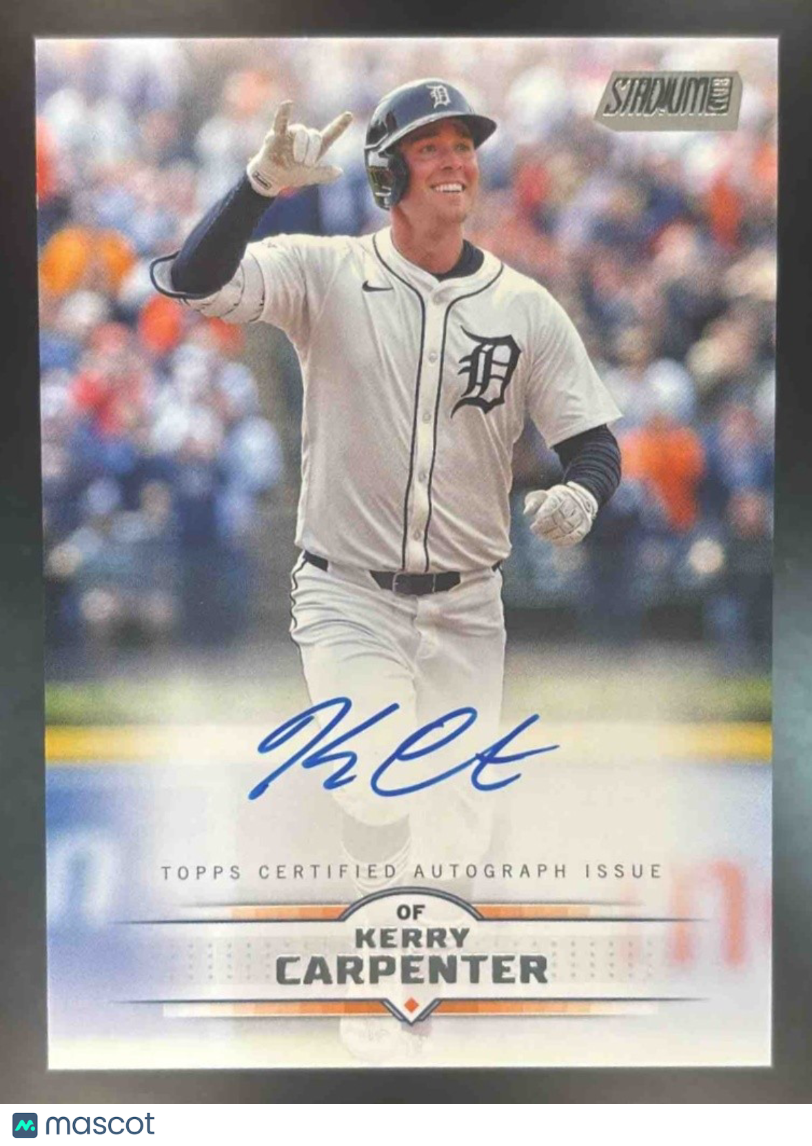 2025 Topps Stadium Club Kerry Carpenter Auto #SCBA-KC Detroit Tigers - Sports Cards