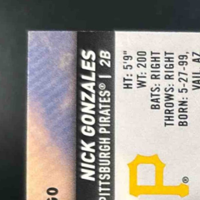 2025 Topps Stadium Club Nick Gonzales Auto Pittsburgh Pirates - Sports Cards